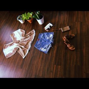 signature 8 medium jean shorts